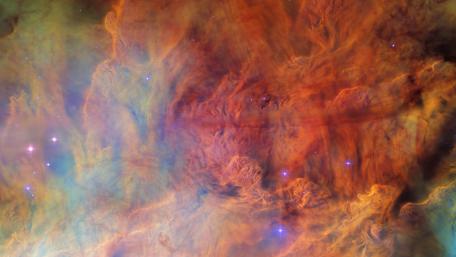 NASA-Hubble Views a Star-Studded Cosmic Cloud wallpaper