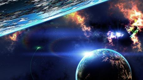 Celestial Journey Through the Cosmos wallpaper
