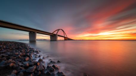 Fehmarn Sound Bridge wallpaper