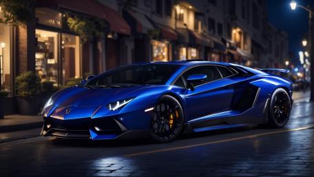 Lamborghini Elegance at Night wallpaper