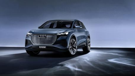 Sleek Audi e-tron Futuristic Design Wallpaper wallpaper