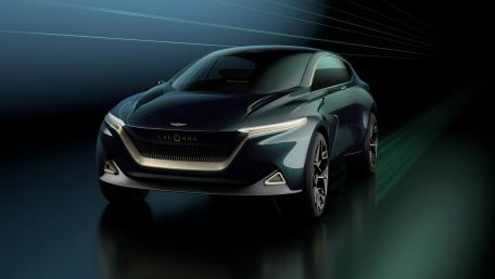 Sleek Aston Martin Lagonda Wallpaper Design wallpaper