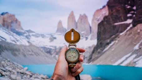 Exploring Nature with a Compass Wallpaper wallpaper