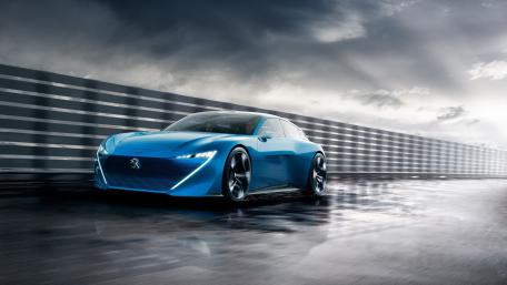 Futuristic Peugeot Instinct Concept Design Art wallpaper