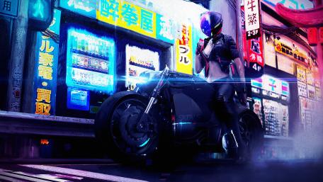 Neon Dreams of a Cyberpunk Future wallpaper