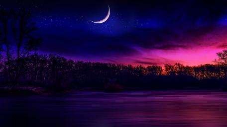 Twilight Whisper by the Lakeside wallpaper