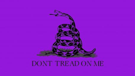 Empowering Purple Snake Quote Wallpaper wallpaper
