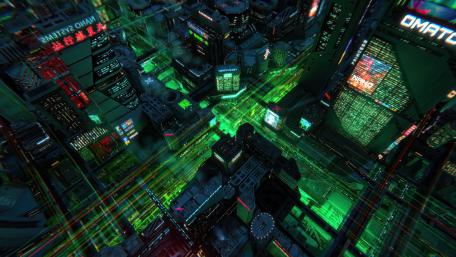 Futuristic Neon Cityscape Awaits You wallpaper
