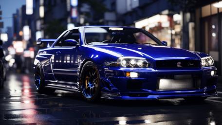 blue Skyline wallpaper