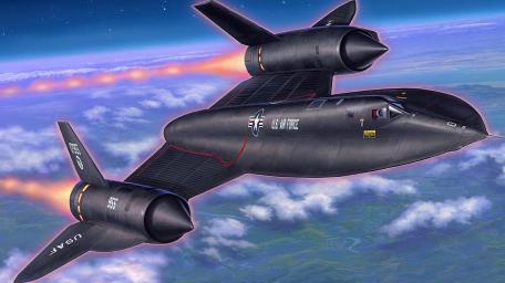 Digital-Art  SR-71 in orbit wallpaper