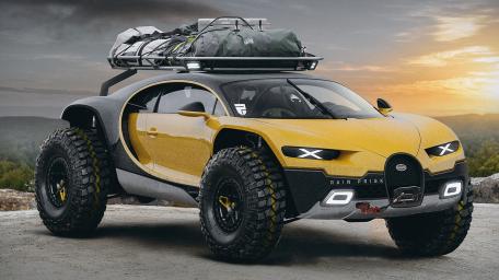 Innovative Bugatti Chiron Off-Road Design wallpaper