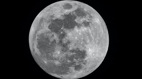 Full Moon Serenity in Space wallpaper