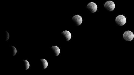 Phases of the Moon in Blackness wallpaper