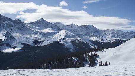 Majestic Snowy Alps Landscape wallpaper