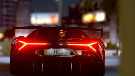 Lamborghini Veneno's Striking Rear Design wallpaper