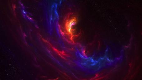 Mystical Cosmic Vortex Revealed in Brilliant Colors wallpaper