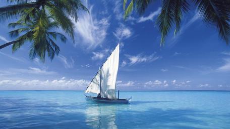 Sailing on Tranquil Waters wallpaper