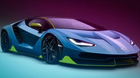 Stunning Lamborghini Design in Vibrant Colors wallpaper