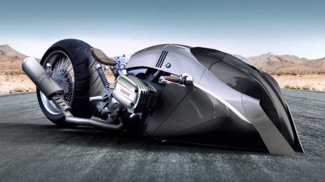 Futuristic BMW Motorcycle Design Showcase wallpaper