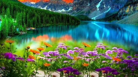 Moraine Lake - Valley of the Ten Peaks wallpaper