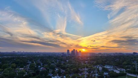 Gorgeous Sunset Over Toronto wallpaper