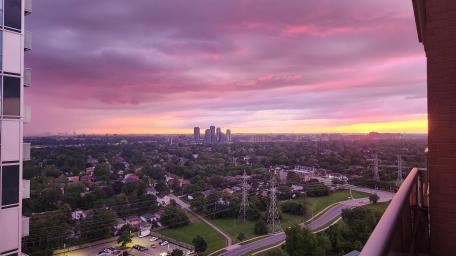 View of Etobicoke at Sunset wallpaper