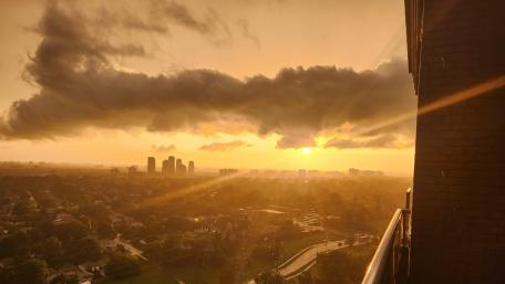 Surreal Sunset Over Etobicoke, Canada wallpaper