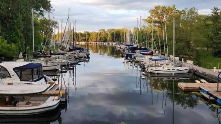 Marina at Toronto Island wallpaper