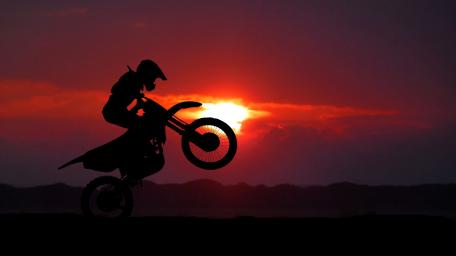 Rider in the Sunset wallpaper
