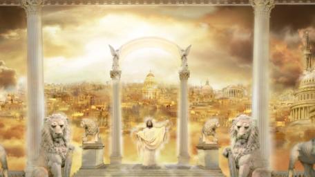 Heavenly Gateway to Divine Paradise wallpaper
