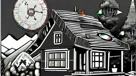 Abstract House Art Concept in 4K Resolution wallpaper