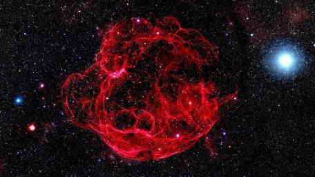 Supernova Blaze in the Cosmic Sea wallpaper