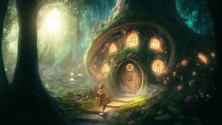 Enchanted Forest Haven wallpaper