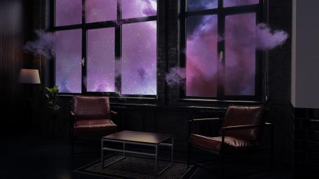 Dreamscape Living Room Window wallpaper