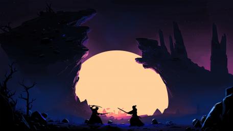 Samurai fight wallpaper