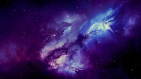 Mystical Purple Nebula wallpaper
