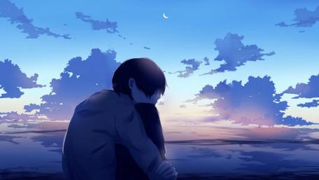 Melancholic Twilight Reflections wallpaper