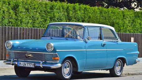 Classic Blue Opel Beauty Vintage Car Wallpaper wallpaper