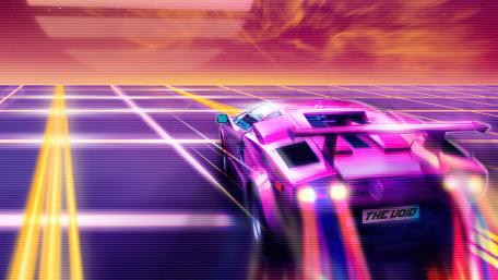 Neon Dreams in the Void wallpaper