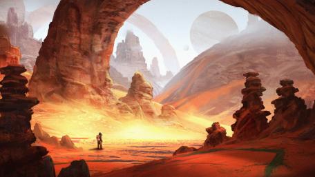 Journey Through the Red Planet's Mysteries wallpaper
