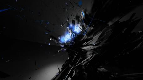 Abstract Cosmic Eruption in Dark Tones wallpaper