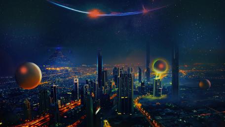 Futuristic Urban Marvels in 4K wallpaper