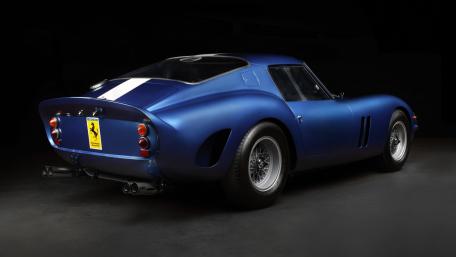 Classic Ferrari 250 GTO in Stunning Blue Finish wallpaper