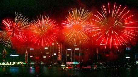 Chinese New Year fireworks wallpaper