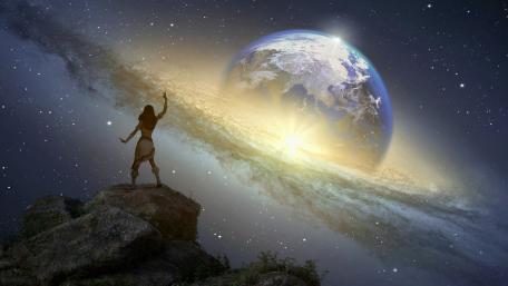 Celestial Awakening in a Distant Universe wallpaper