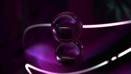 Mystical Purple Crystal Ball Wallpaper wallpaper