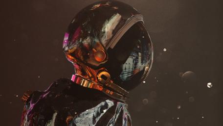 Celestial Dreams of an Astronaut Explorer wallpaper