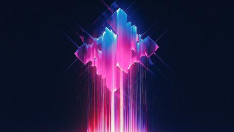 Neon Symmetry Burst wallpaper