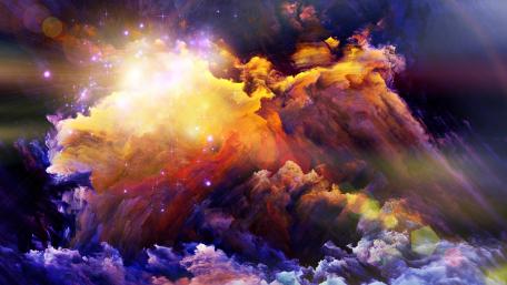Nebulous Radiance in Space wallpaper
