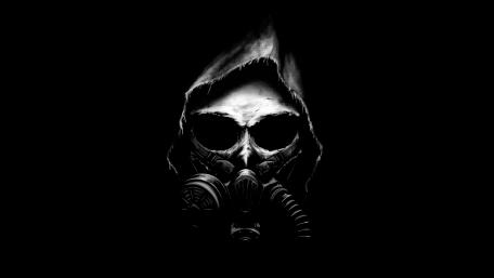 Grim Reaper in Gas Mask wallpaper